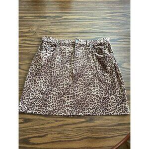 BB Dakota leopard print mini skirt